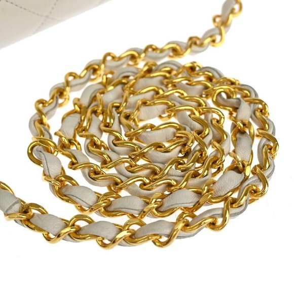 CHANEL CC Logo Matelasse 23 Chain Shoulder Bag Leather WE GHW Vintage - Picture 15 of 16